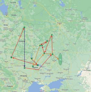 Картосхема ярлика 1542 року