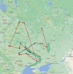 Картосхема ярлика 1552 року