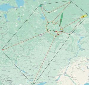 »Murom» group. Real route (classes A + B + C) »Murom» group. Real route (classes A +…