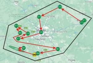 »Vladimir» group. Real route (classes…