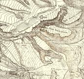 1890 г. Карта окрестностей Бахчисарая