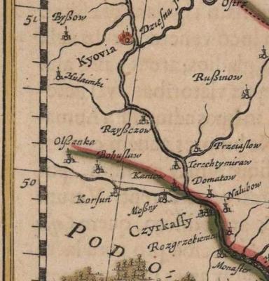 Терехтемирів на карті Таврики Я.Янсона…