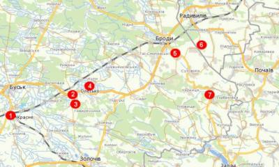 Картосхема оповідання «З минулих днів»